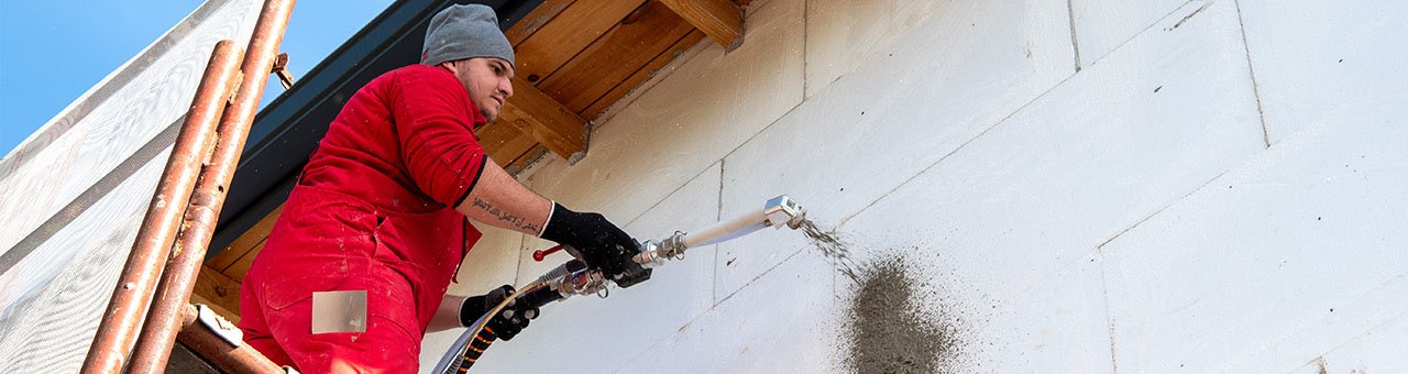 Работа със строителни материали Баумит в зимни условия